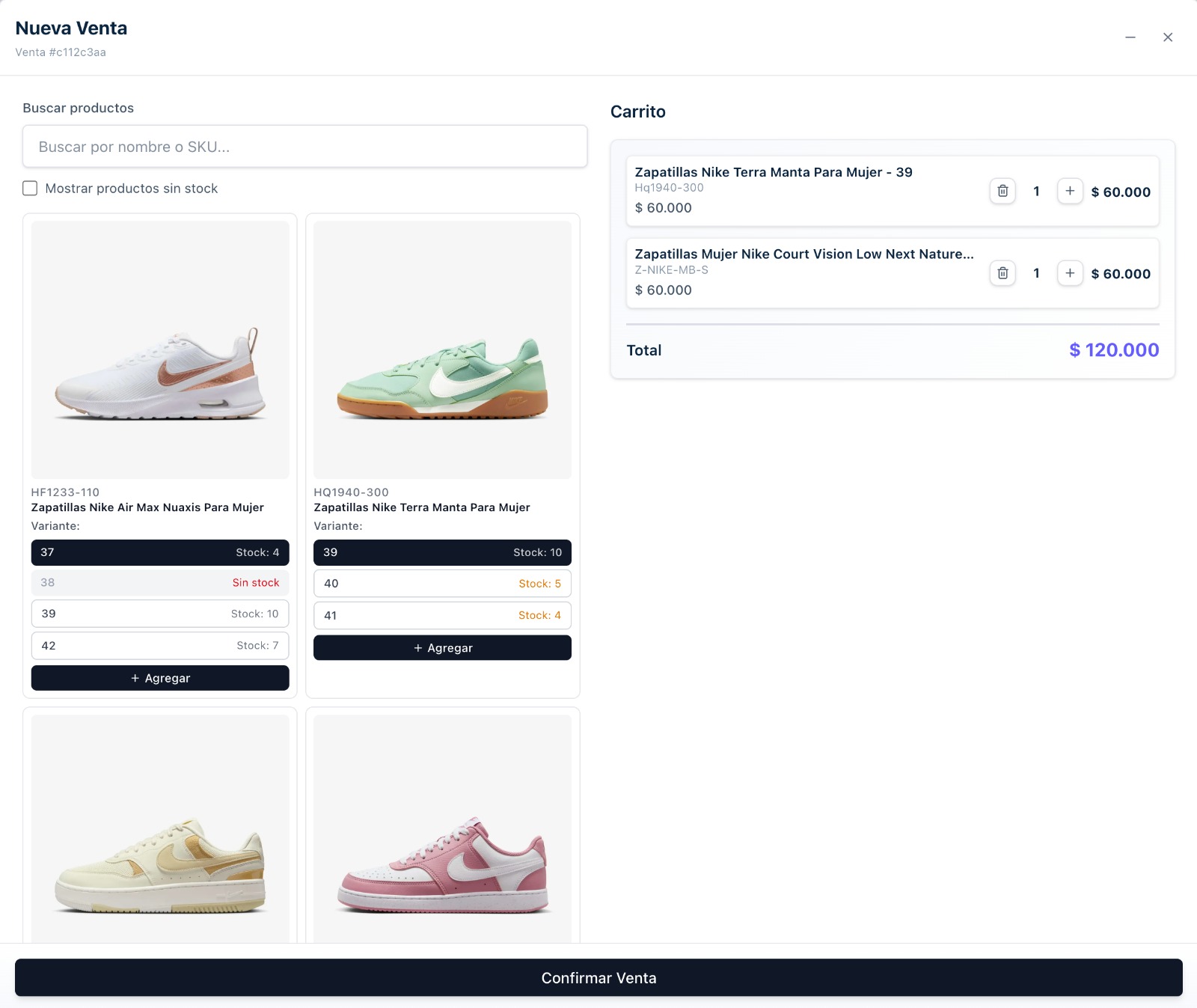 Bepos Dashboard Interface